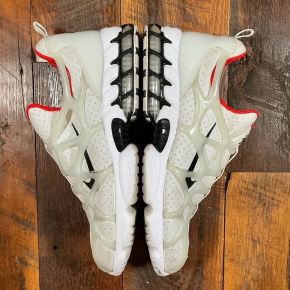 Nike x Stüssy Zoom Spiridon Cage 2 White Red Sneakers Men’s Size 13 - Picture 10 of 16